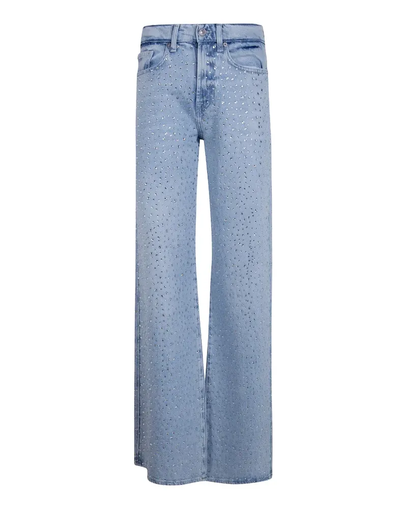 7 for all mankind Lotta rhinestone-embellished denim jeans - Blau Blau