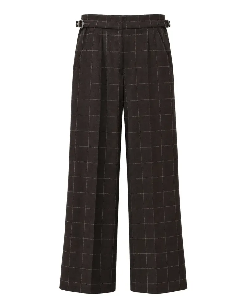Paul & Joe x Tilda Jonathan Wide-Leg-Hose mit Check - Braun Braun