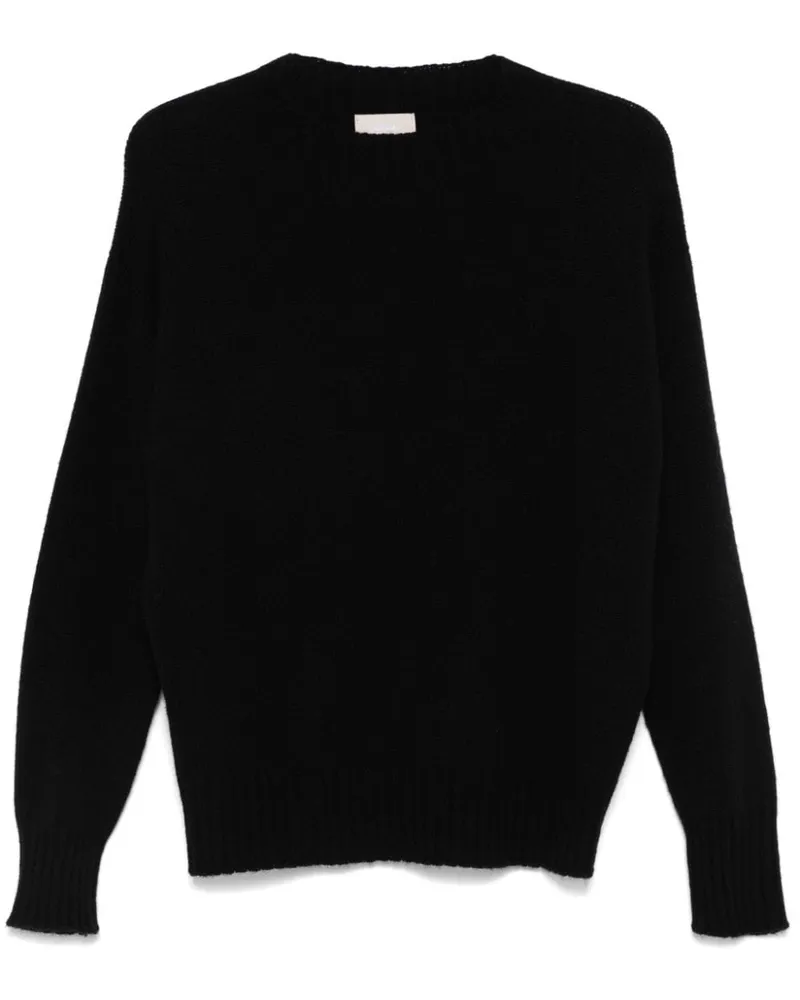 Drumohr  Pullover mit U-Boot-Ausschnitt - Schwarz Schwarz
