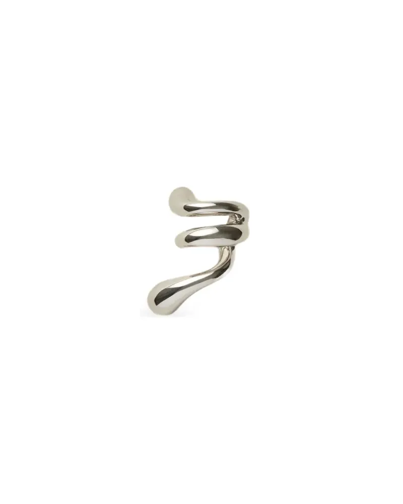 PANCONESI spiral-shaped ear cuff - Silber Silber