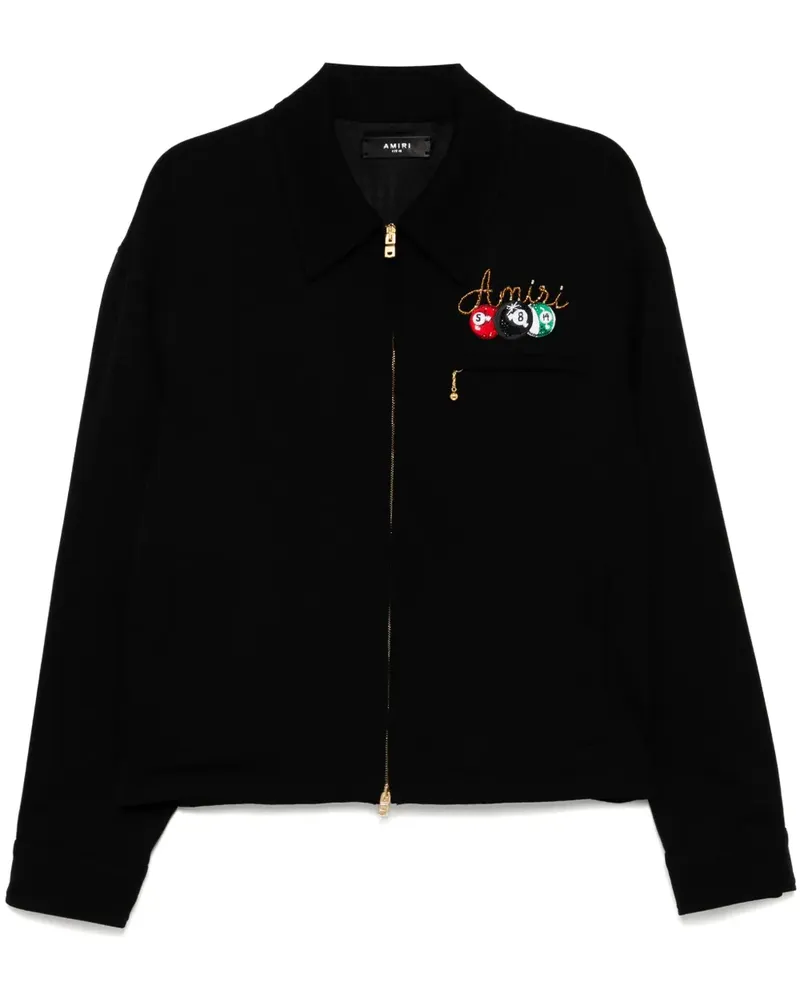Amiri Jacke mit Perlen - Schwarz Schwarz