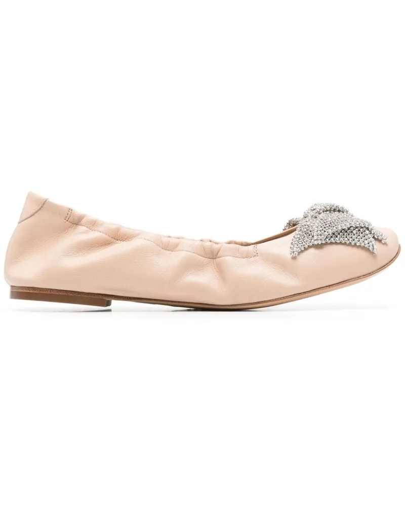 Casadei Ballerinas mit Schleife - Rosa Rosa