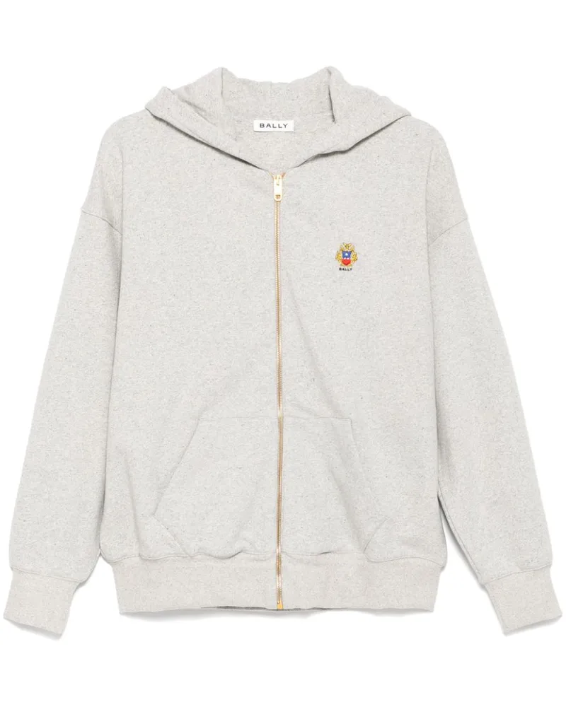 Bally x Adrien Brody Hoodie mit Logo-Stickerei - Grau Grau