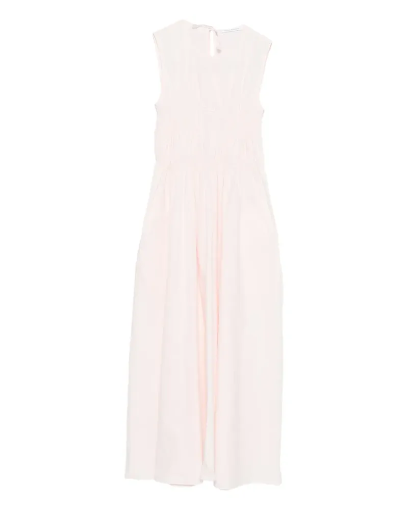 Cecilie Bahnsen gathered sleeveless midi dress - Rosa Rosa