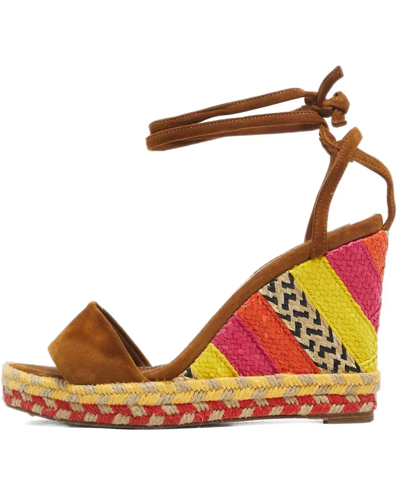 Aquazzura Baru Wedge-Sandalen - Braun Braun