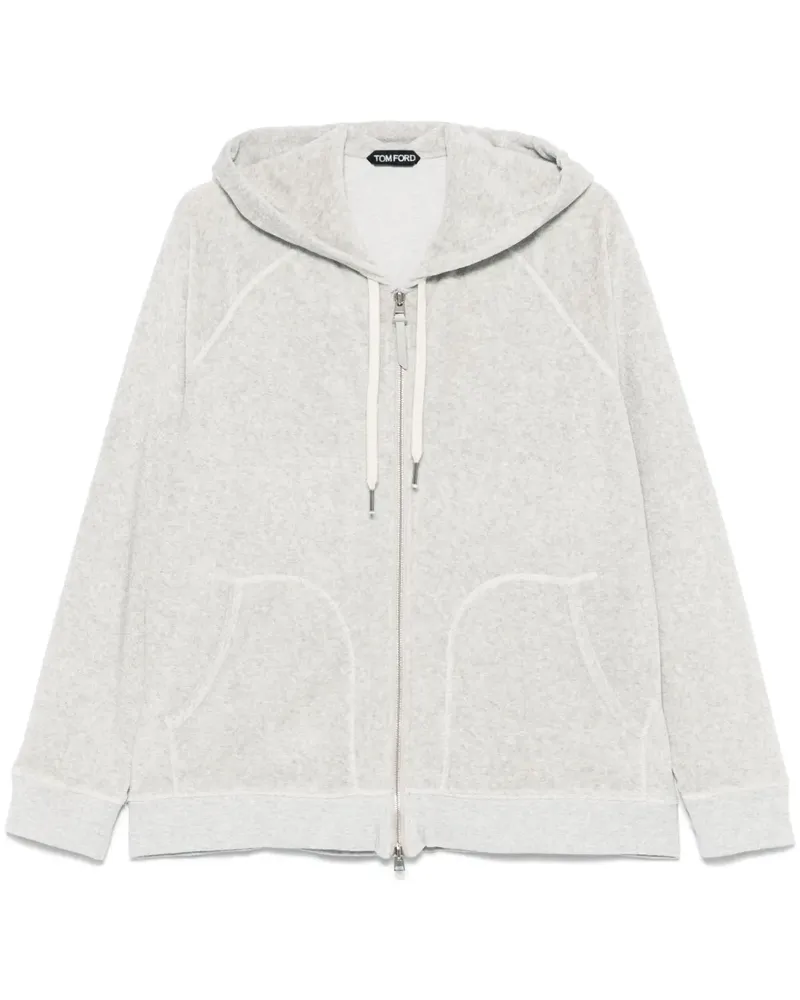 Tom Ford Hoodie aus Frottee - Grau Grau