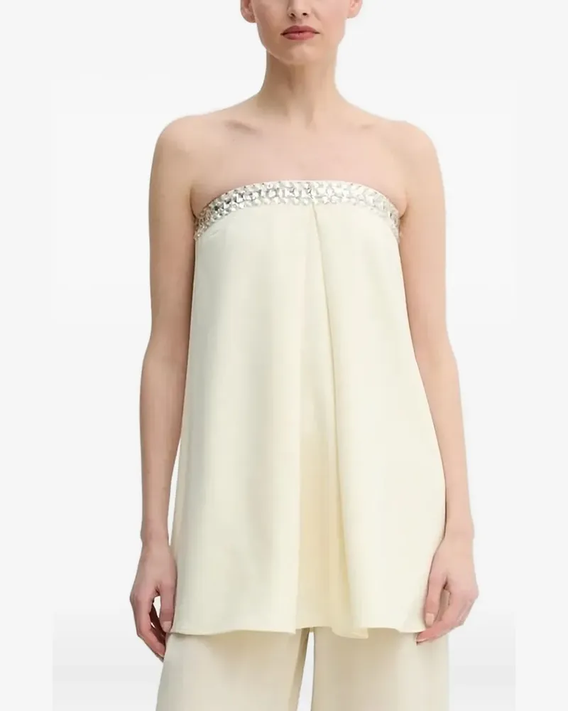 Isabelle Blanche Verzierte Bluse - Nude Nude