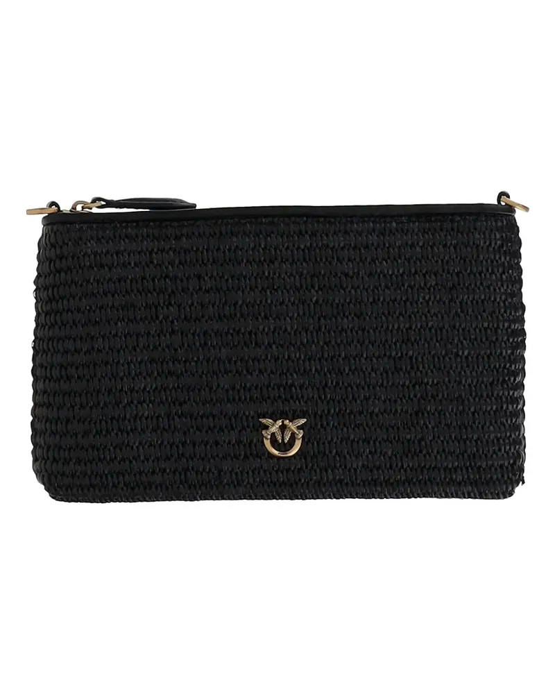 Pinko Gewebte Clutch - Schwarz Schwarz