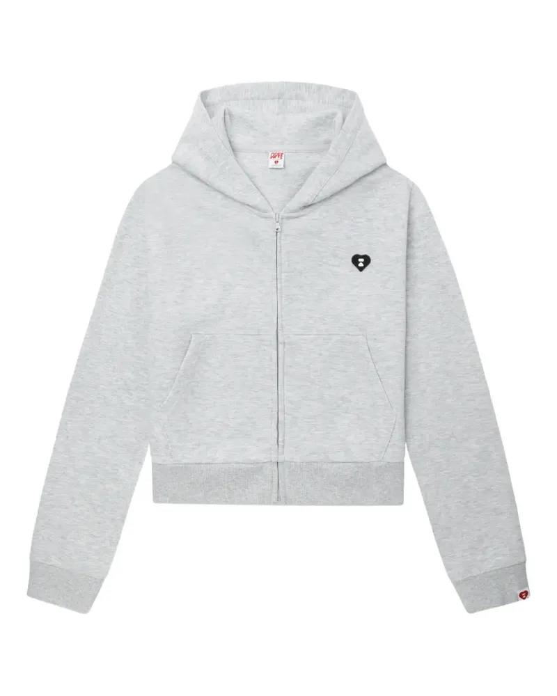 BAPE Kapuzenjacke mit Reißverschluss - Grau Grau