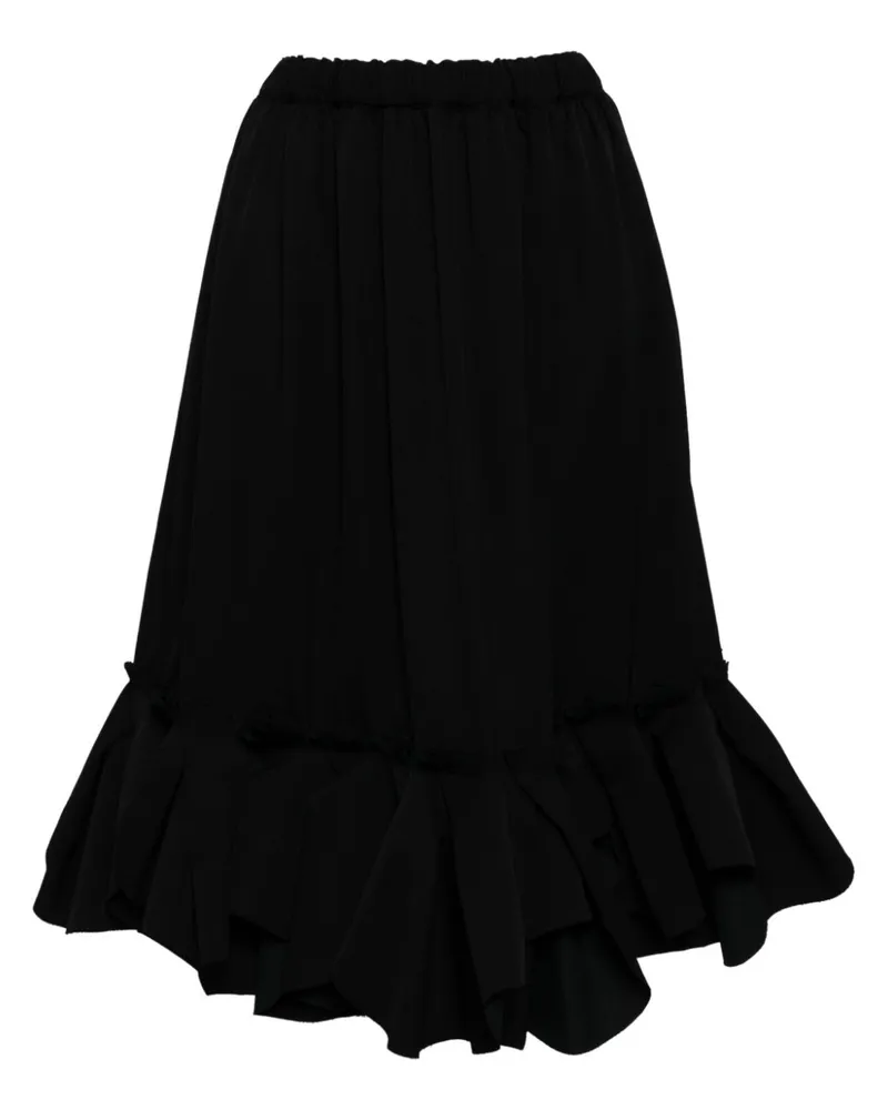 Comme des Garçons Taillenrock in A-Linie - Schwarz Schwarz