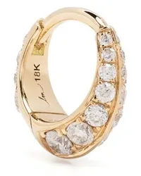 Lizzie Mandler 18kt Gelbgoldcreole mit Diamanten Gold