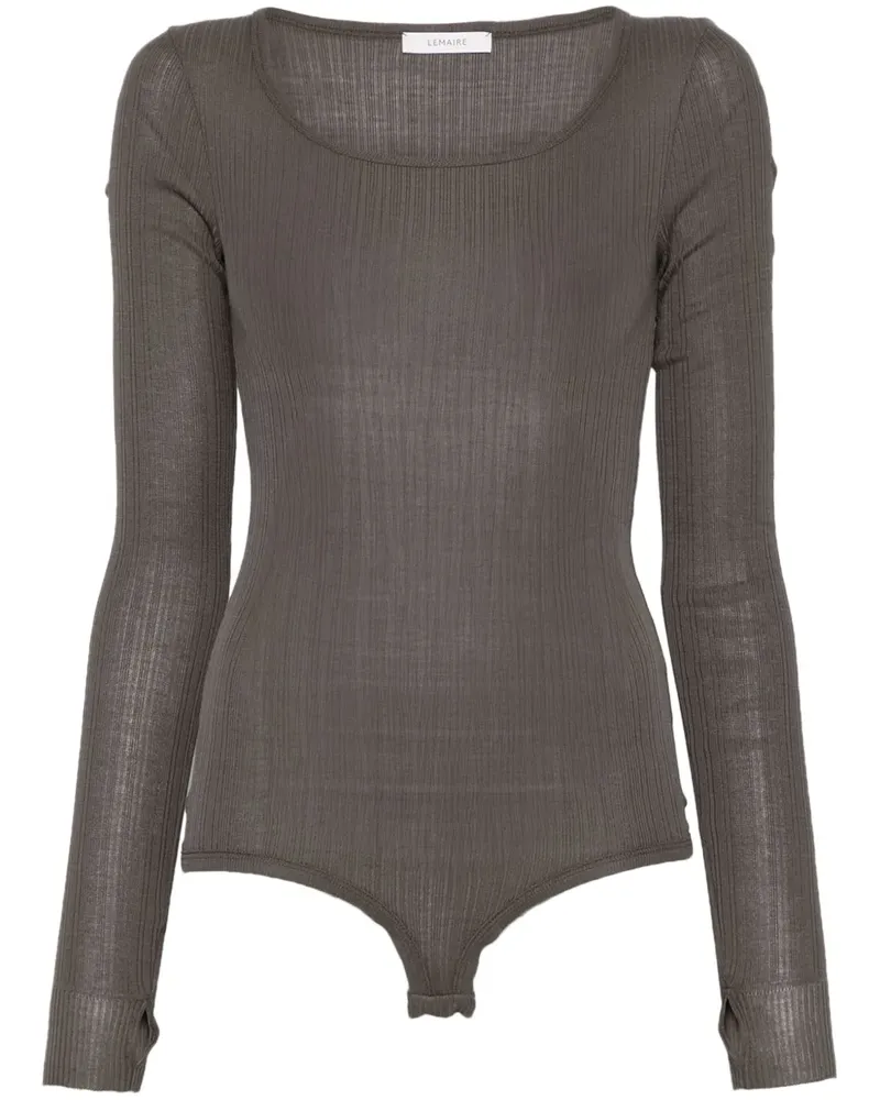 Christophe Lemaire Langärmeliger Body - Braun Braun