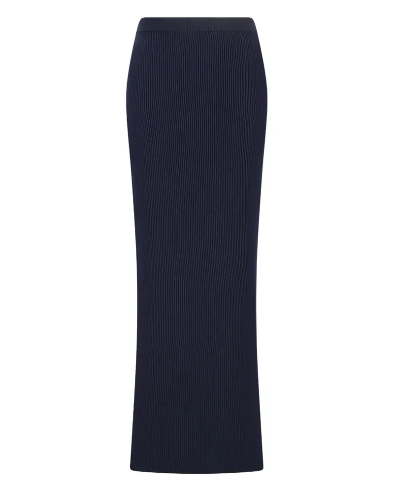 Canessa Gerippter Midirock - Blau Blau