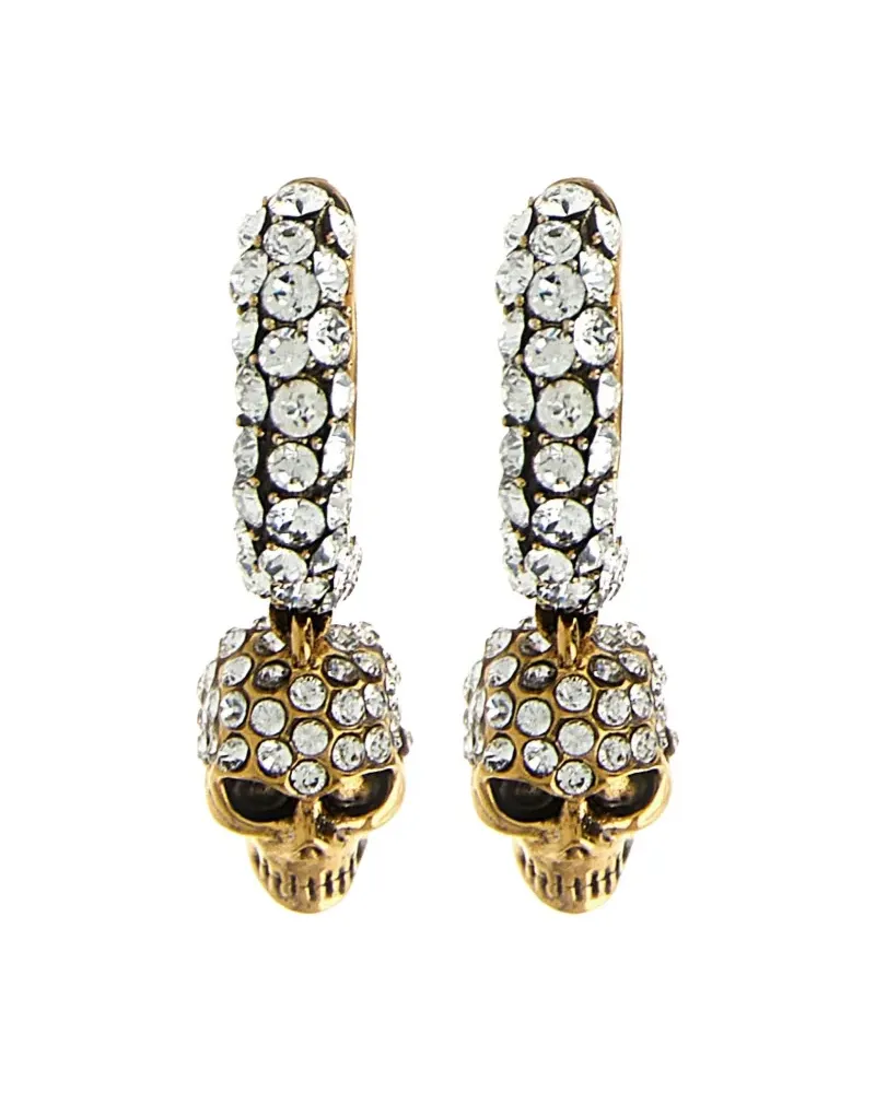 Alexander McQueen Creolen mit Totenkopf-Anhänger - Gold Gold