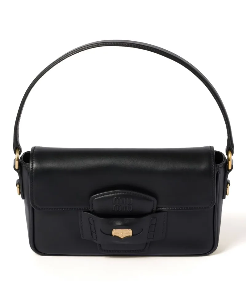 Miu Miu Penny Schultertasche - Schwarz Schwarz