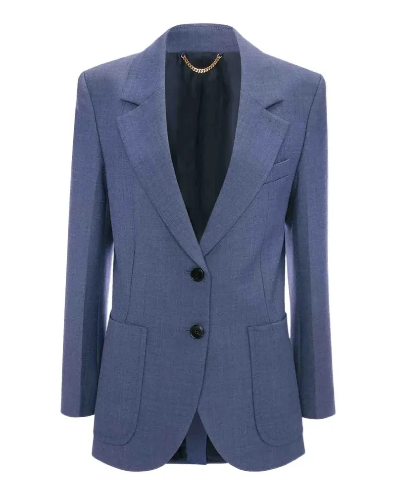 Victoria Beckham Katherine single-breasted wool blazer - Blau Blau