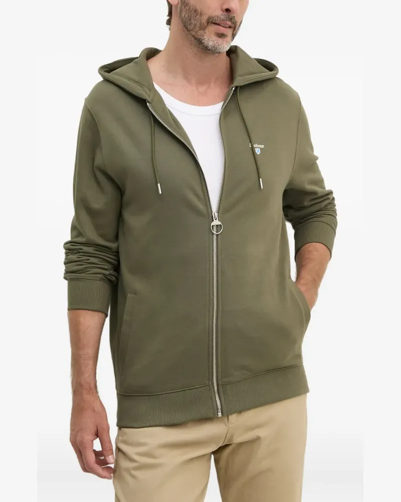 Barbour Kapuzenjacke mit Reißverschluss - Grün Grün