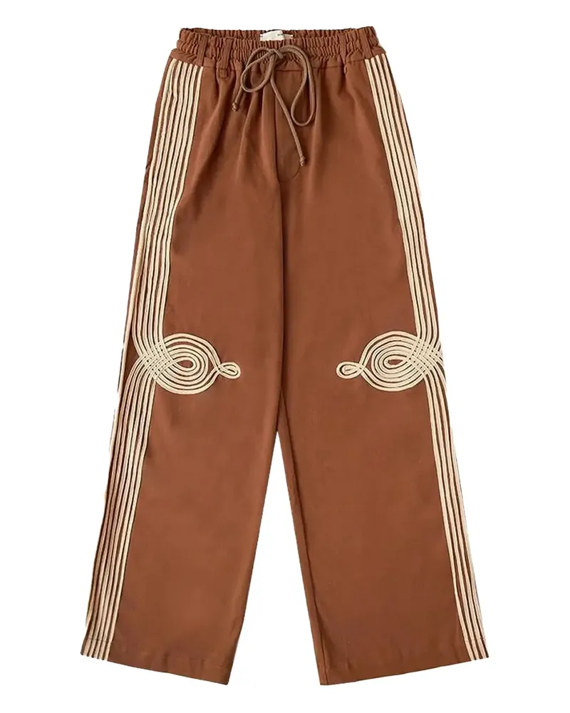 Song For The Mute Jogginghose mit Applikation - Braun Braun