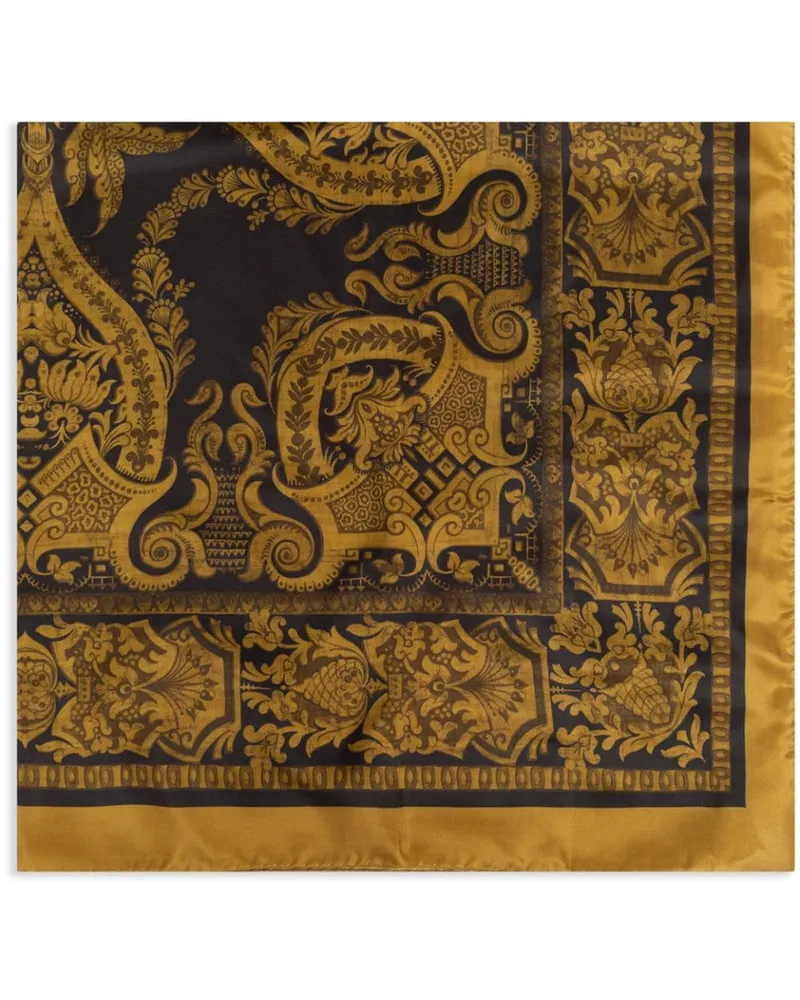 Etro Halstuch aus Seide mit Paisley-Print - Gold Gold