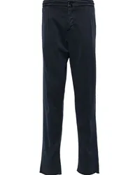 Kiton Tapered-Hose mit Falten Blau