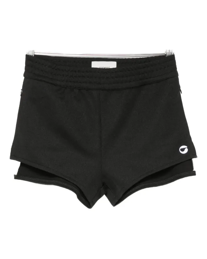 COPERNI logo-embroidered shorts - Schwarz Schwarz