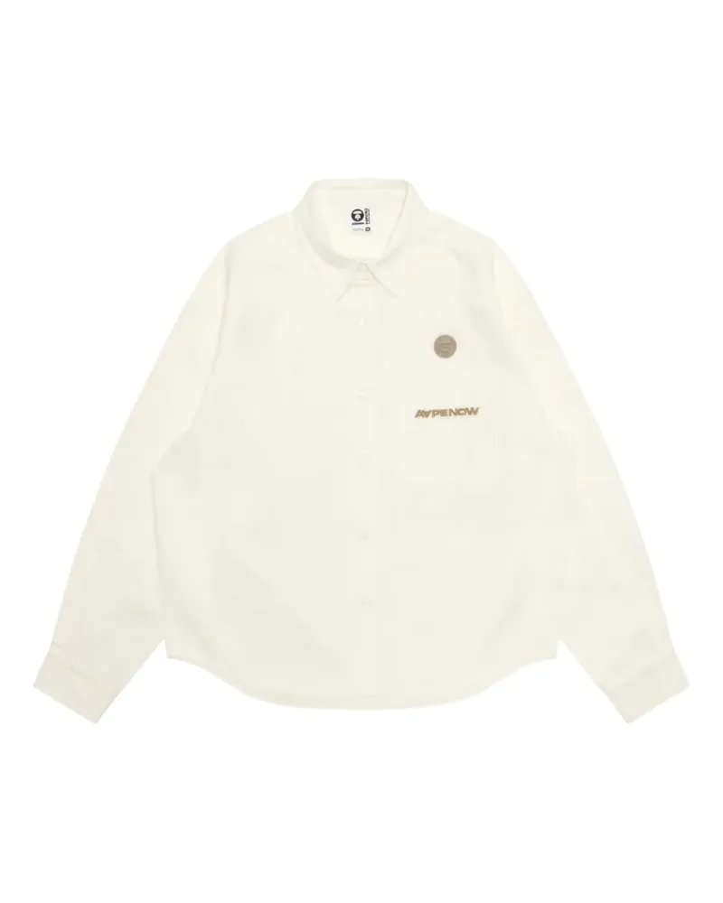 BAPE Hemd mit Logo - Nude Nude