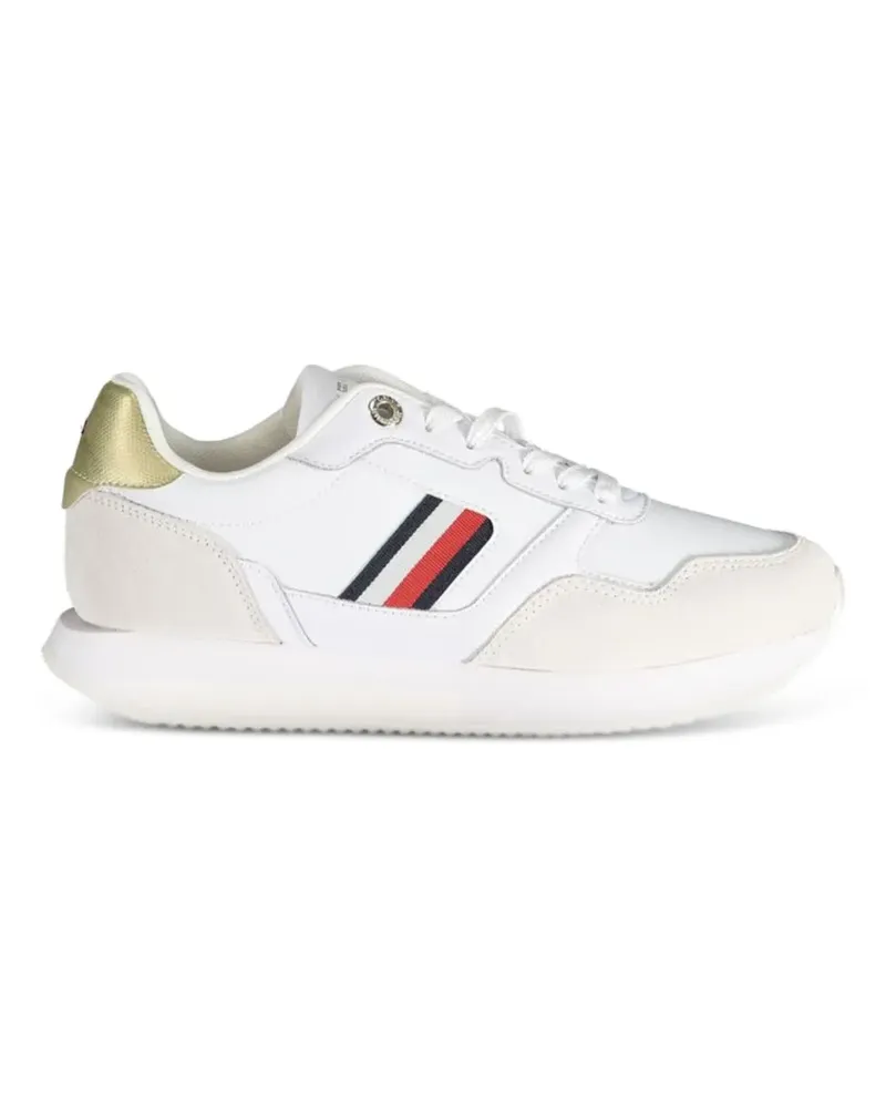 Tommy Hilfiger Sneakers mit Wildledereinsatz - Weiß Weiß