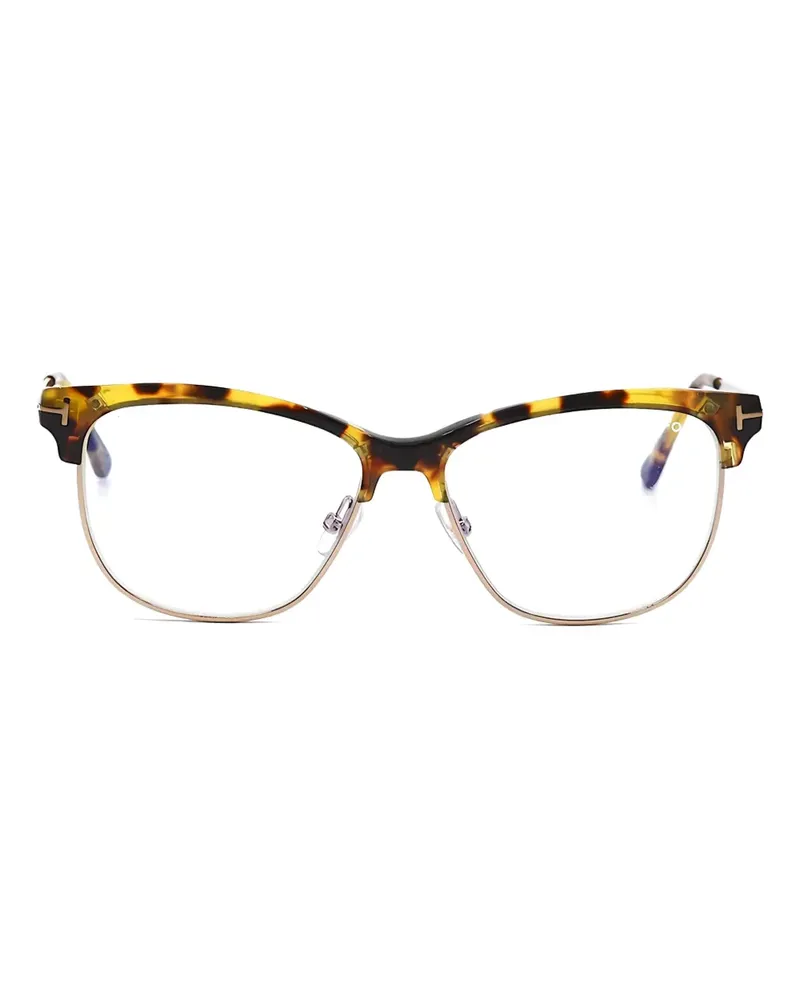 Tom Ford Brille mit eckigem Gestell - Braun Braun
