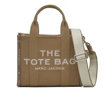 small The Jacquard tote bag - Braun