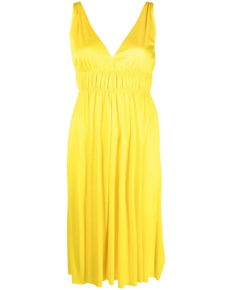 P.A.R.O.S.H. P.A.R.O H. Kleid mit gesmoktem Detail - Gelb Gelb