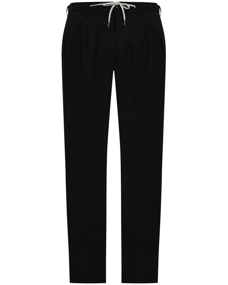Eleventy Hose mit Tapered-Bein - Schwarz Schwarz