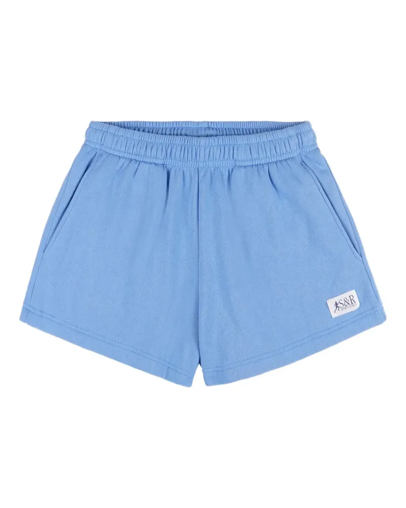 SPORTY & RICH Shorts mit elastischem Bund - Blau Blau