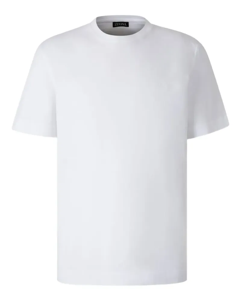 Ermenegildo Zegna T-Shirt mit Rundhalsausschnitt - Weiß Weiß