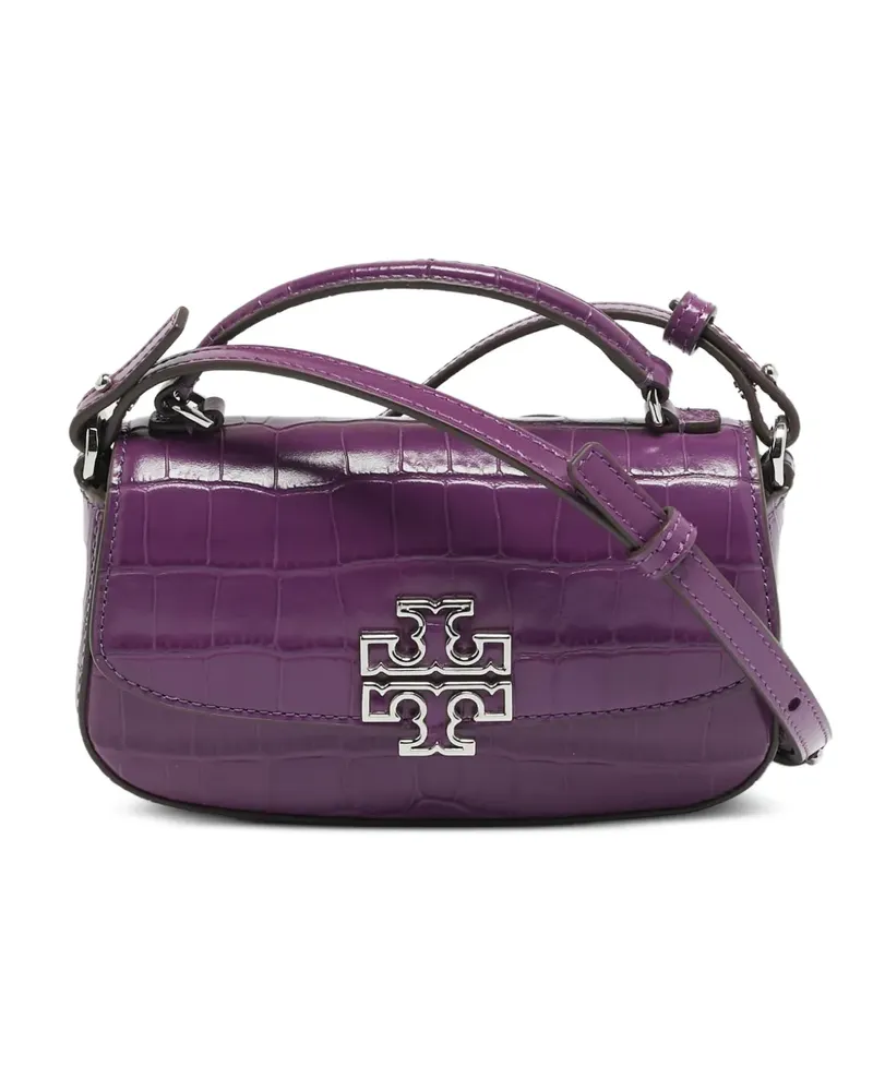 Tory Burch Britten croc-embossed tote bag - Violett Violett