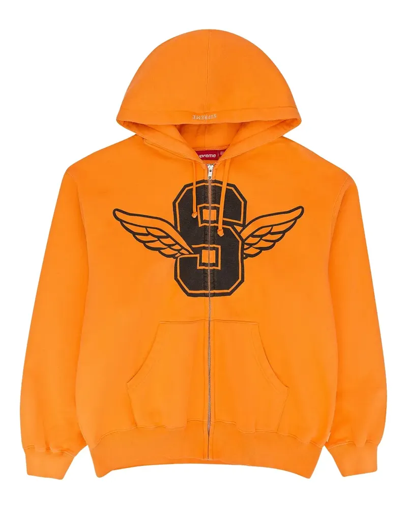 Supreme Being Wings zip-up hoodie - Orange Orange