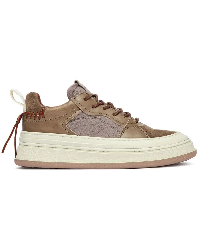 Buttero Sneakers mit Einsätzen Nude