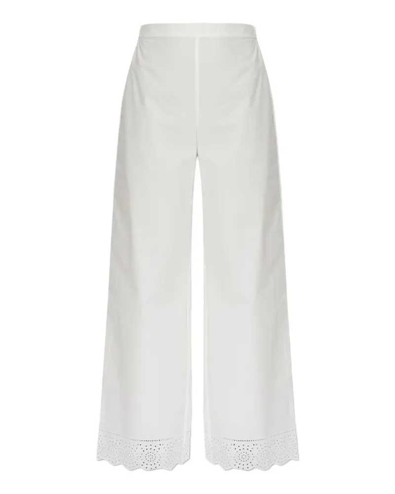 By Malene Birger Gretana broderie-anglaise trousers - Weiß Weiß