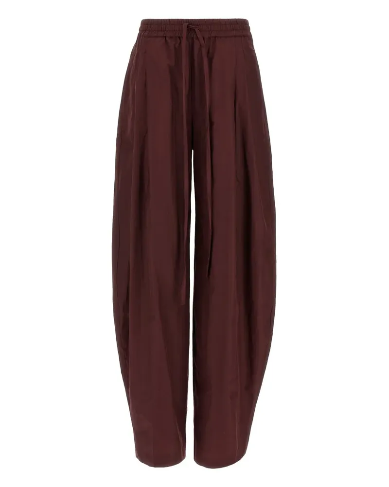 ANDAMANE Plissierte Tapered-Hose - Rot Rot