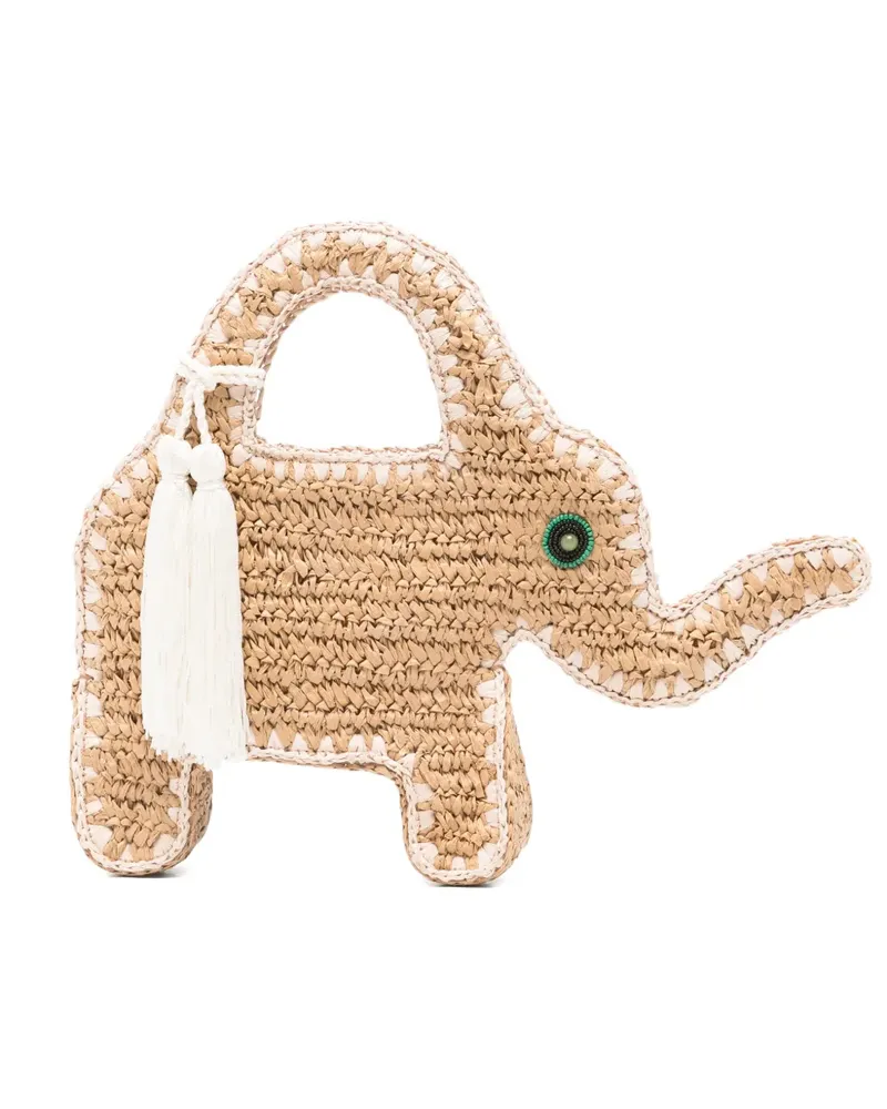 Simon Miller elephant-motif tote bag - Nude Nude