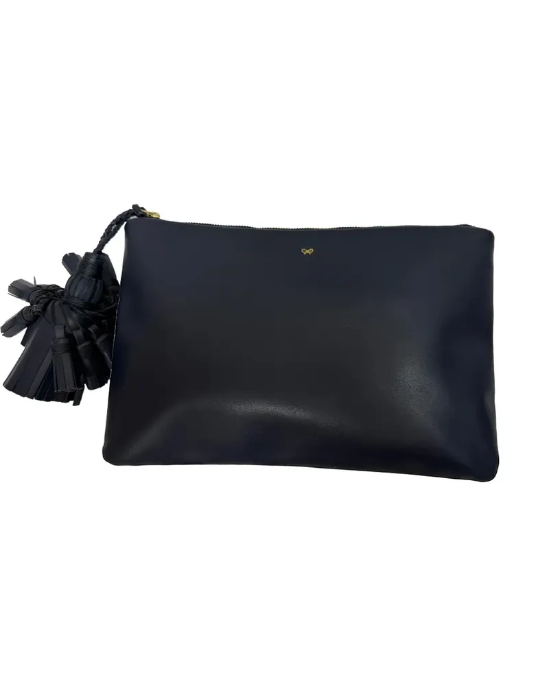 Anya Hindmarch Georgiana tasseled clutch bag - Blau Blau