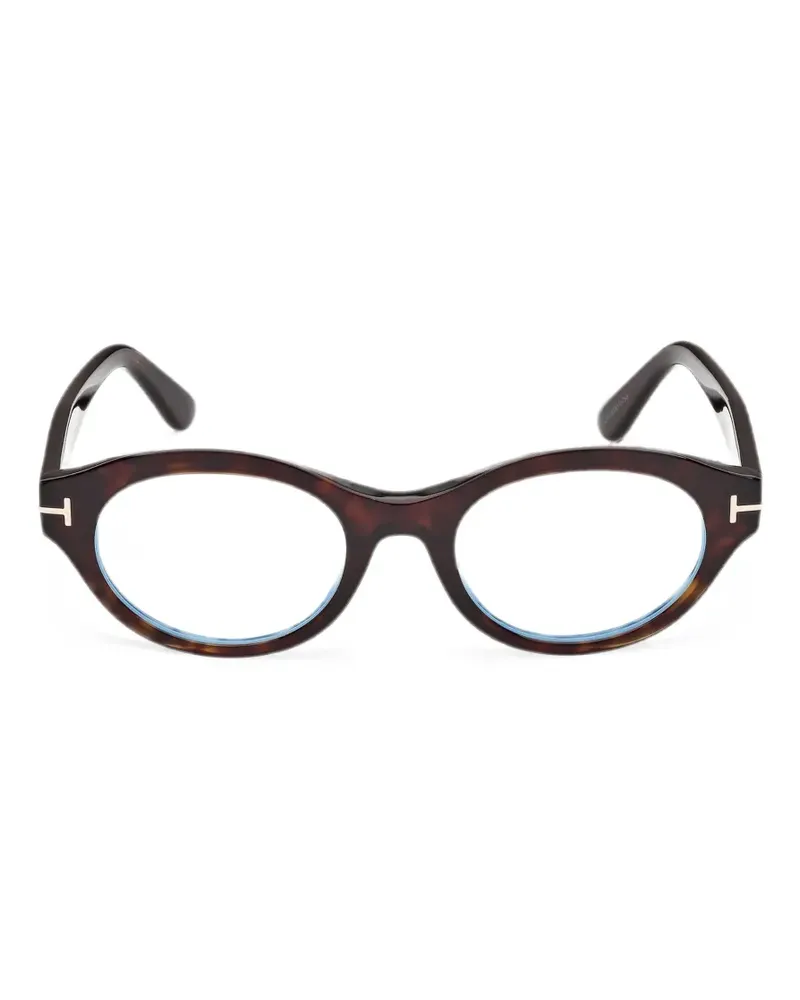 Tom Ford Cat-Eye-Brille in Schildpattoptik - Braun Braun