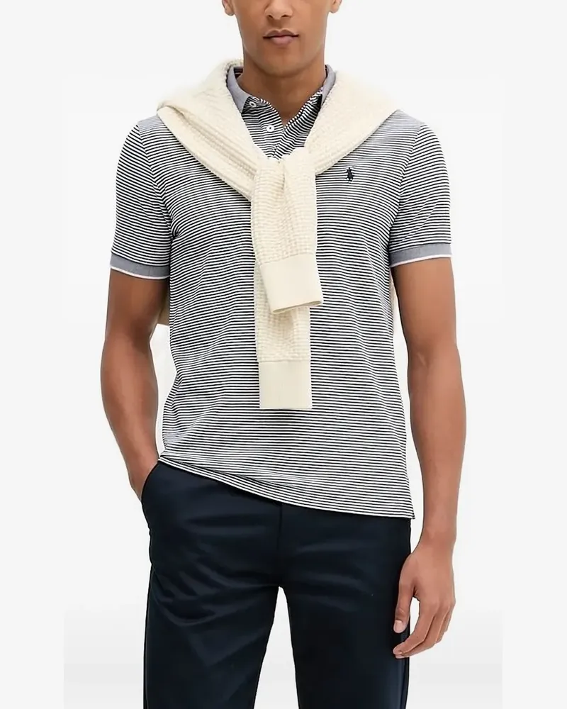 Ralph Lauren Gestreiftes Poloshirt - Blau Blau
