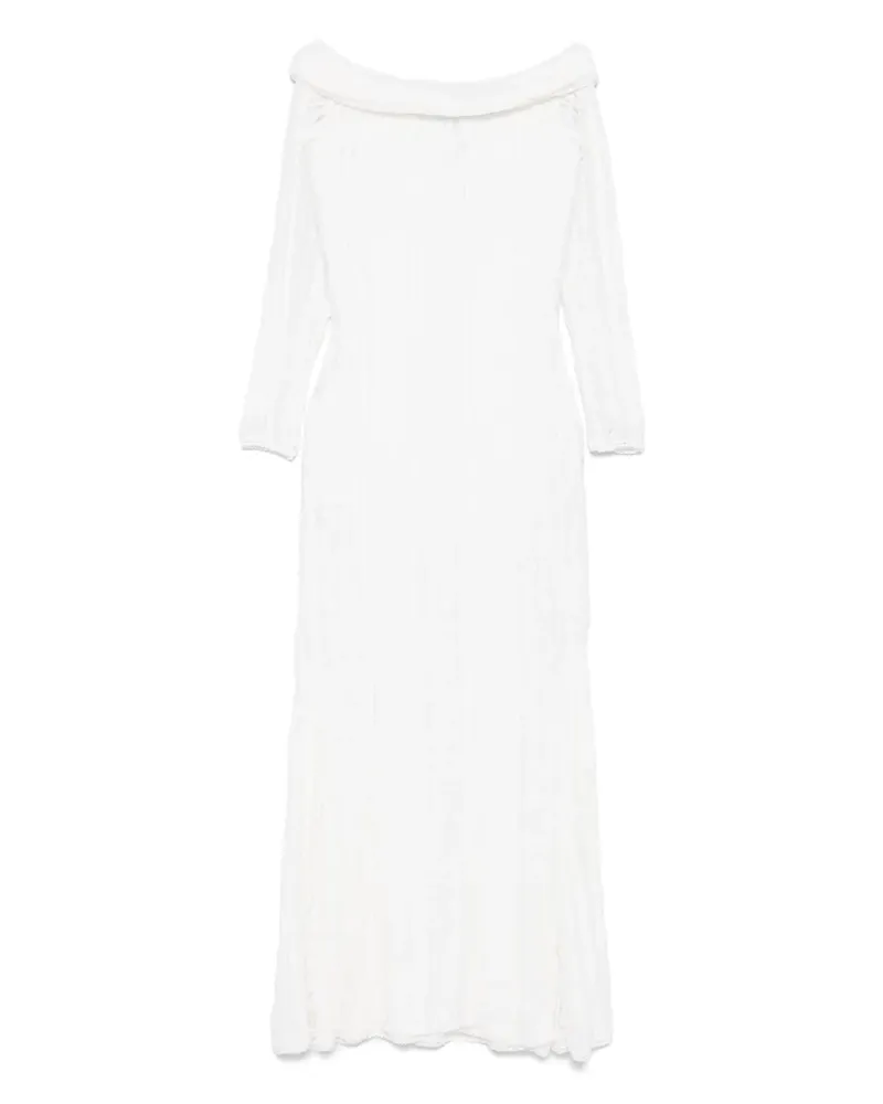 Charo Ruiz Schulterfreies Kleid - Weiß Weiß