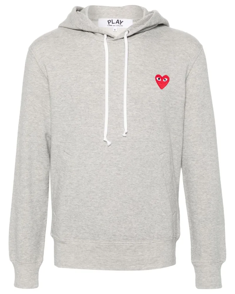 Comme des Garçons Hoodie mit Herz-Patch - Grau Grau