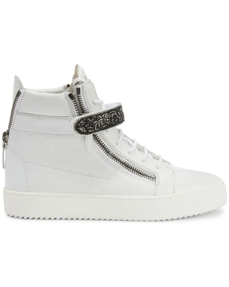Giuseppe Zanotti Coby Deluxe High-Top-Sneakers - Weiß Weiß