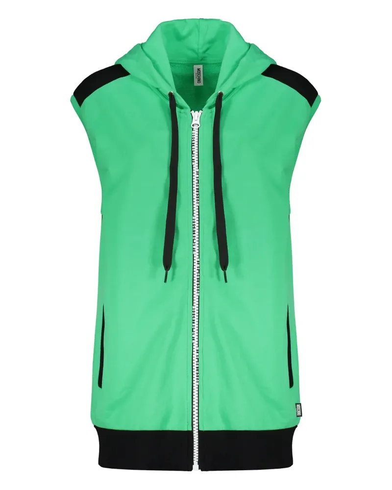 Moschino Kapuzenjacke mit Reißverschluss - Grün Grün