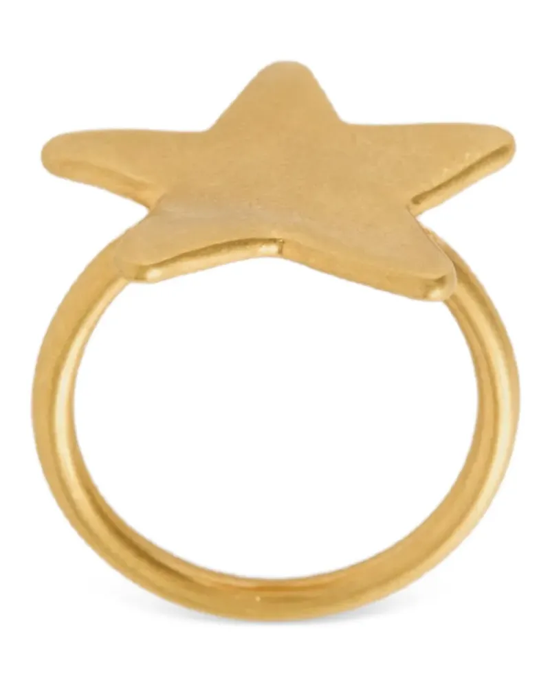 Jil Sander Ring mit Sternmotiv - Gold Gold