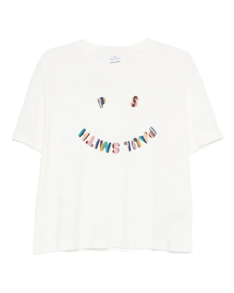 Paul Smith T-Shirt mit Smiley-Logo - Weiß Weiß
