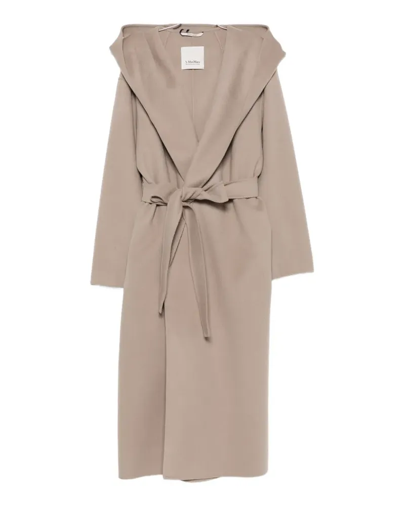 Max Mara hooded belted coat - Nude Nude