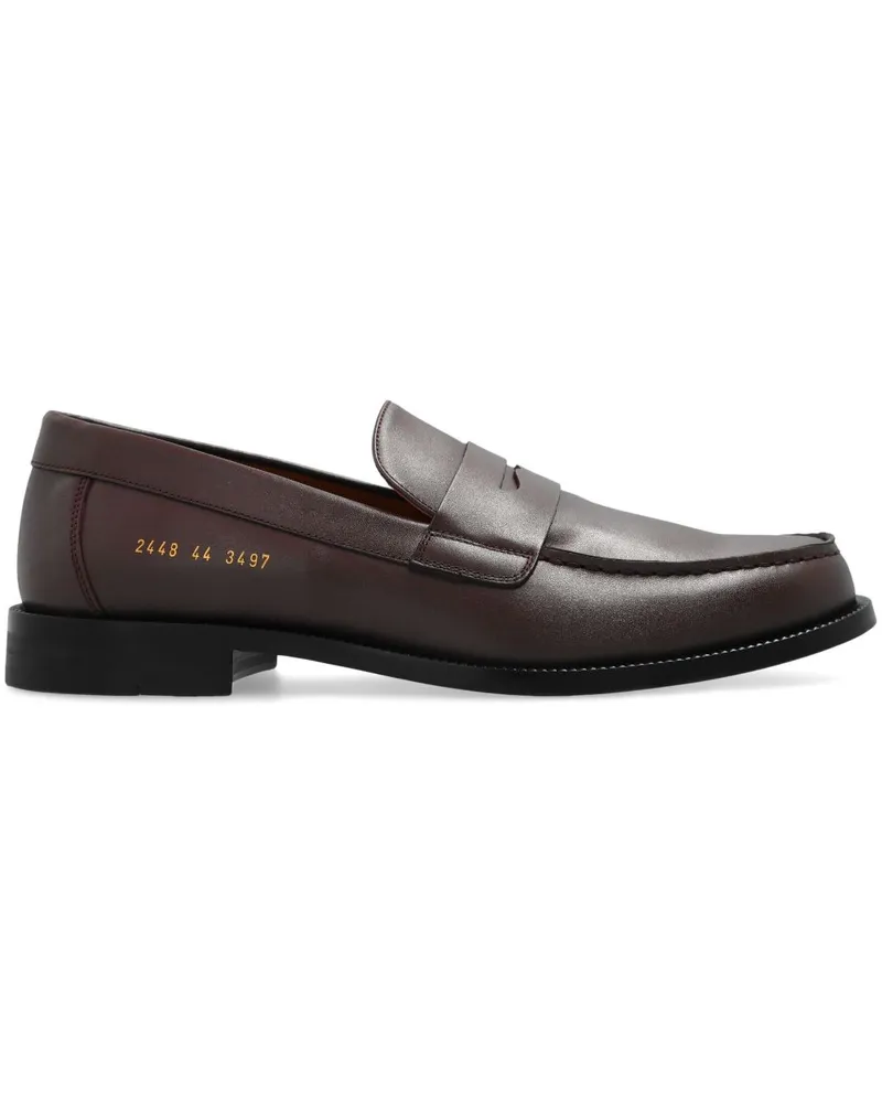 Common Projects Loafer mit runder Kappe Rot